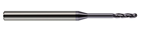 76910-C3 Harvey Tool .156 BALL CARB 8x LG RCH EM, 4 FL, AlTiN