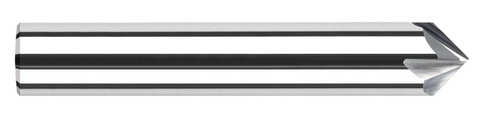 744445 Harvey Tool 1/8 DIA x 45 DEG CHAMFER, 4 FL