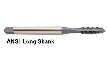 M2162 4  -40  4OAL, GH2 2 FLUTE SPIRAL POINTED LONG SHANK PLUG HARDSLICK COATED TAP FOR STAINLESS STEEL UPTO 28HRc