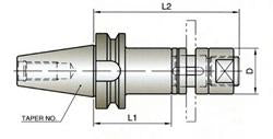 PH017 1-1/4 BT40 1-1/4 STUB MILL HOLDER