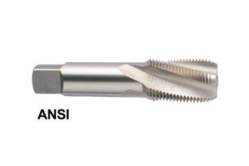Q0560 1/2-14NPT 4 FLUTE SPIRAL FLUTED PIPE TAP 15 DEG HELIX HP NPT/F STEAM OXIDE