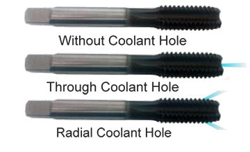TR403A 1/4-20 H3 HSS-PM STRAIGHT FLUTE AXIAL COOLANT HOLE TIALN COATED TAP