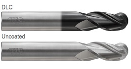 JAI59048. YG3/4 x 3/4 x 1(2) x 4 ALU POWER HPC 3 FLUTE 37deg. HELIX BALL DLC COATED END MILL