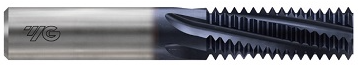 YG L121K020 1/8 NPS THREAD MILLS CARBIDE NPS TIALN COATED