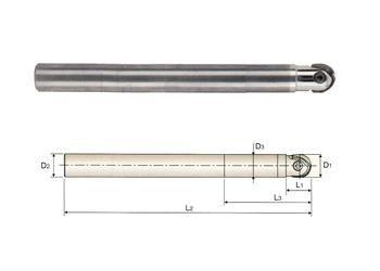 ZBC1100 10 x 9.7 x 15 x 30 x 140 - I-XMILL LONG CARBIDE HOLDER,