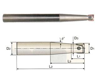ZRT2032 5/16 x 1/2 x 17/64 x 13/32 x 2 x 5-1/8 - I-XMILL LONG TAPER NECK CORNER RADIUS HOLDER,