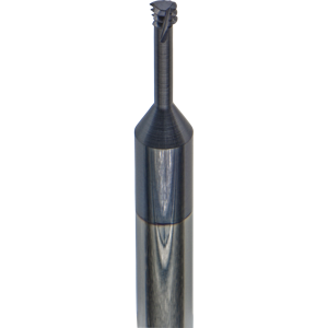 MTS 0250 C49 32 UN MT7. 8-32 Size x .126" Diameter x .490" Reach x 3 Flute x 1/4" Shank Thread Mill