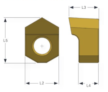 Dumont CNC 99704 IN-HEX-28/37 HEXAGON INSERT