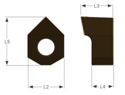 Dumont CNC 99603-M IN-SQUARE-13/16 SQUARE INSERT, MAX alloy