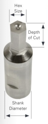 Hassay Savage Rotary 66311 11MM Hex Punch 9/16 DOC 1 3/4 OAL