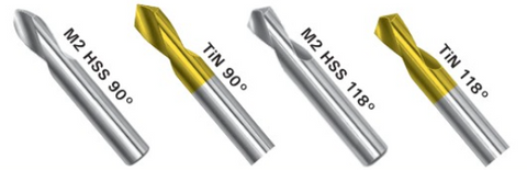 Magafor 8119A158700 90° 5/8"  M2 HSS Short NC Spotting Drill