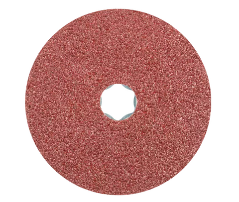 COMBICLICK® Fiber Disc, 5" Dia. - Aluminum Oxide A, 80 Grit