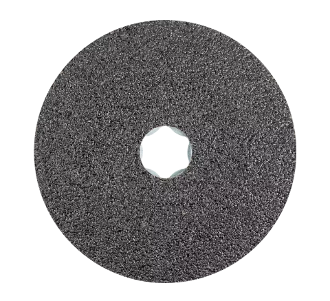 COMBICLICK® Fiber Disc, 5" Dia. - Silicon Carbide C, 80 Grit