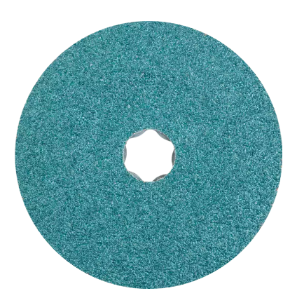 COMBICLICK® Fiber Disc, 5" Dia. - Zirconia Alumina Z, 80 Grit