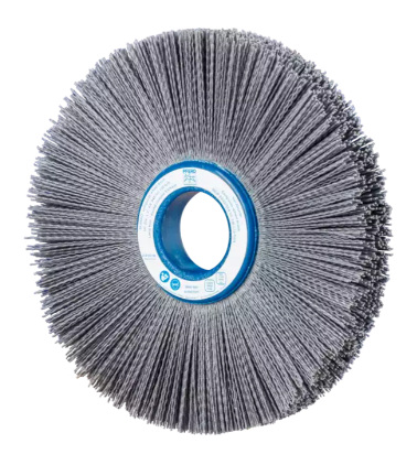 14" M-BRAD® composite Whl. Brush - 2" AH - Dual Keyways,   .035 SiC - 180 Grit