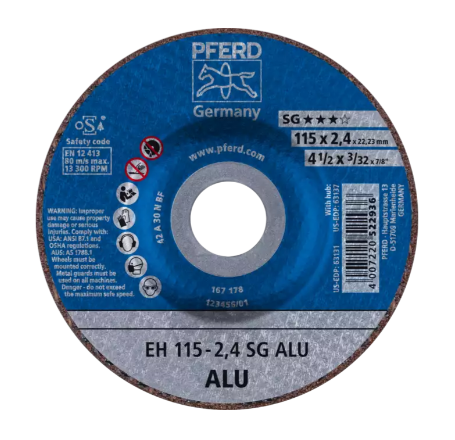 9" x 1/8" Cut-Off Wheel, 5/8-11 Thd. - SG ALU - Type 27