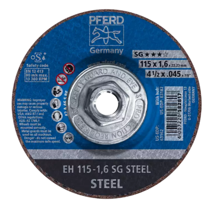 5" x .045" Cut-Off Wheel, 5/8-11 Thd. - SG ALU - Type 27