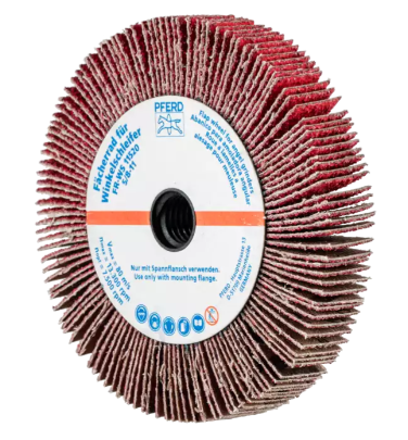 6" x 1" Unmounted Flap Wheel - 1" A.H. - Ceramic Oxide - 40 Grit