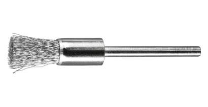 1/4" Dia. SINGLETWIST® Knot End Brush - .006 SS Wire, 1/4" Shank