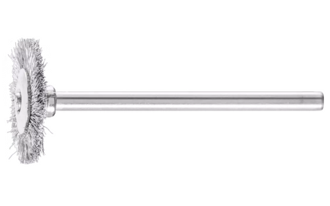 1" M-BRAD® Miniature Mtd. Wheel Brush - 1/8" Stem,  600 Grit A/O