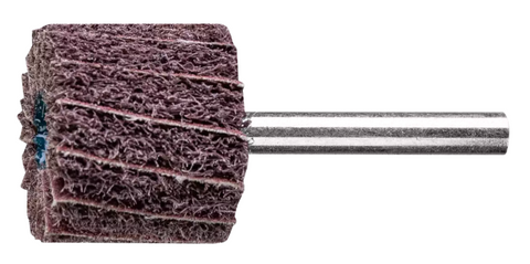 1" x 1" POLINOX® Mtd. Flap Wheel - 1/4" Shank - Radial Construction - 280 Grit