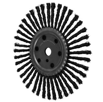 10" Pipe Conditioning Brush COMBITWIST® - .020 CS Wire, 2" Keyed A.H., Multi-Section
