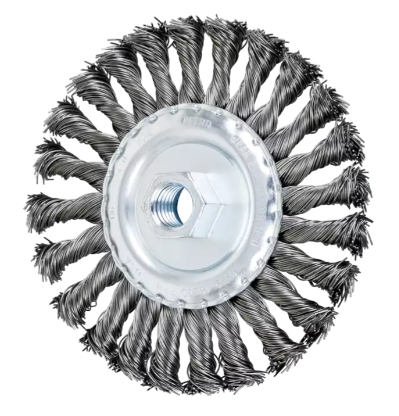 6-7/8" COMBITWIST® Stringer Bead Wheel - .020CS Wire, 5/8-11 Thread, 72 Knots