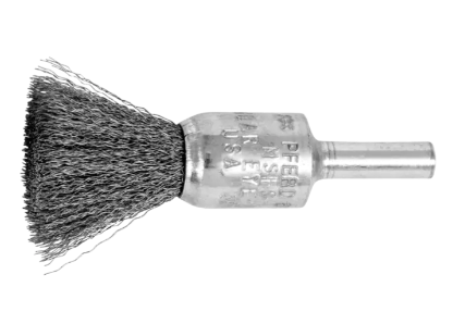 3/4" Crimped Wire End Brush - .014 SS Wire, 1/4" Shank