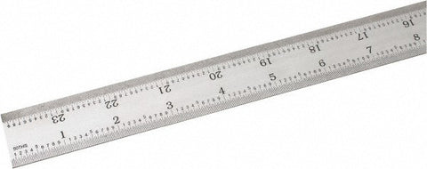 Stainless Steel Ruler with 30mm Scriber Block 20 Metric Inch