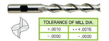 19047HE 1/4 x 3/8 x 1-3/4 x 3-9/16 2 FLUTE EXTRA LONG LENGTH HI HELIX TIALN-EXTREME COATED HSS End Mill
