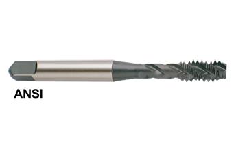 D2082 2-56, H2 2 FLUTED SPIRAL FLUTED MODIFIED BOTTOMING HARDSLICK COATED Tap