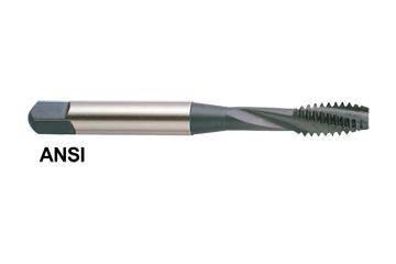 B4504 3/8-24, H4 3 FLUTED SLOW SPIRAL FLUTED MODIFIED BOTTOMING BRIGHT FINISH TAP