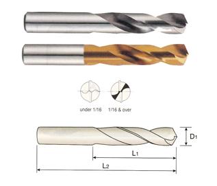 D4148148 YG #48 Diameter Cobalt Drill TIN Coated Screw Machine Drill (Stub)