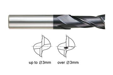 Harvey Tool - Square End Mill: 2.6 mm Dia, 0.306″ LOC, 4 Flutes, Solid  Carbide - 48129480 - MSC Industrial Supply