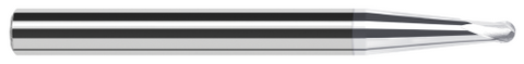 996028-C8 2 FL - 0.0780" (5/64) Cutter DIA x 0.0620" (1/16) LOC x 5° 1.0450" Taper Reach  - TiB2 Coated