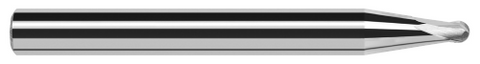995642 2 FL - 0.1250" (1/8) Cutter DIA x 0.1000" LOC x 7° 0.6090" (39/64) Taper Reach  - Uncoated