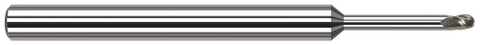 54512 3 FL - 0.1875" (3/16) Cutter DIA x 0.2810" (9/32) LOC x 1.5000" (1-1/2) Reach - Uncoated