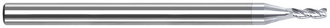 53040-C8 3 FL - 0.0400" Cutter DIA x 0.0030" Radius x 0.2030" (13/64) LOC  - TiB2 Coated
