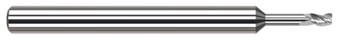956531 3 FL - 0.0310" (1/32) Cutter DIA x 0.0030" Radius x 0.0470" (3/64) LOC x 0.1560" (5/32) Reach - Uncoated