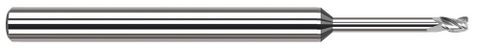 891893 3 FL - 0.0930" (3/32) Cutter DIA x 0.0300" Radius x 0.1400" (9/64) LOC x 0.7500" (3/4) Reach - Uncoated