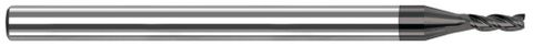 923047-C4 3 FL - 0.0470" (3/64) Cutter DIA x 0.2500" (1/4) LOC  - Amorphous Diamond Coated