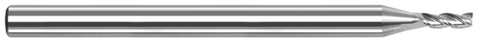 942290 3 FL - 0.0900" Cutter DIA x 0.2700" LOC  - Uncoated