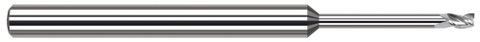 919410 3 FL - 0.1560" (5/32) Cutter DIA x 0.2350" LOC x 1.5700" Reach - Uncoated
