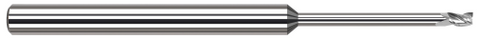 879293 3 FL - 0.0930" (3/32) Cutter DIA x 0.1400" (9/64) LOC x 1.1250" (1-1/8) Reach - Uncoated