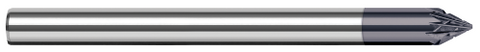 58145-C3 0.1250" (1/8) Shank DIA x 45° per side - 12 RH Teeth, 6 LH Teeth - AlTiN Coated