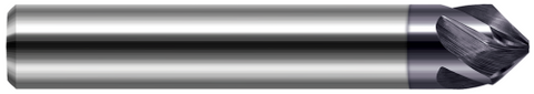 908424-C3 0.3750" (3/8) Shank DIA x 45° per side - 5 Helical FL - AlTiN Coated