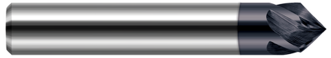 860512-C3 0.1875" (3/16) Shank DIA x 45° per side - 2 Helical FL - AlTiN Coated