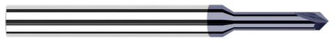54745-C3 0.0620" (1/16) Neck DIA x 0.3120" (5/16) Reach x 45° per side - 2 FL - AlTiN Coated