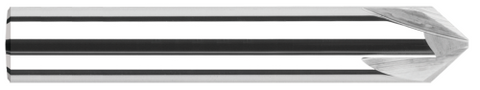 18338 0.5000" (1/2) Shank DIA x 37.5° per side - 4 FL - Uncoated
