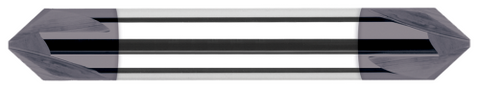 891015-C3 0.2500" (1/4) Shank DIA x 15° per side  DE- 3 FL - AlTiN Coated